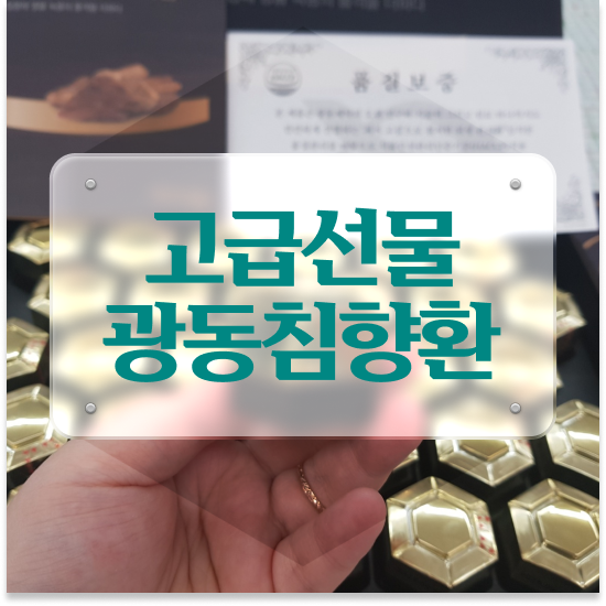  침향환 성분 활기차게 명품침향 준비했죠