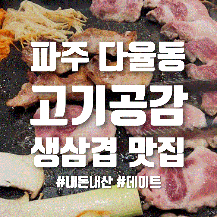  [내돈내산] 파주 다율동 생삼겹살 맛집 | 고기공감