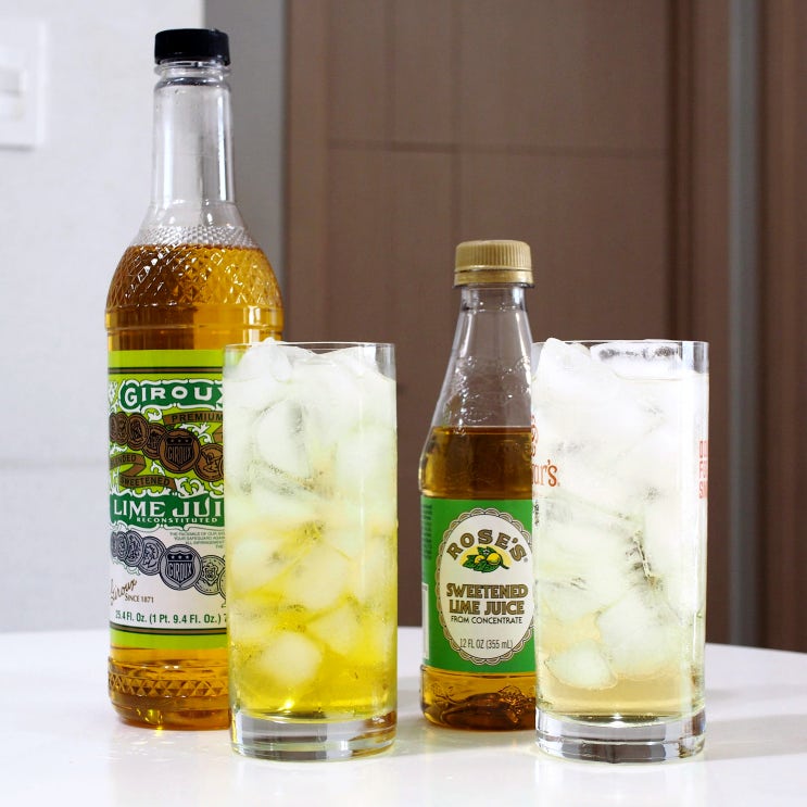  [내돈내산]지룩스 & 로즈 라임주스 : 라임주스 비교 후기 리뷰(Rose Lime Juice)