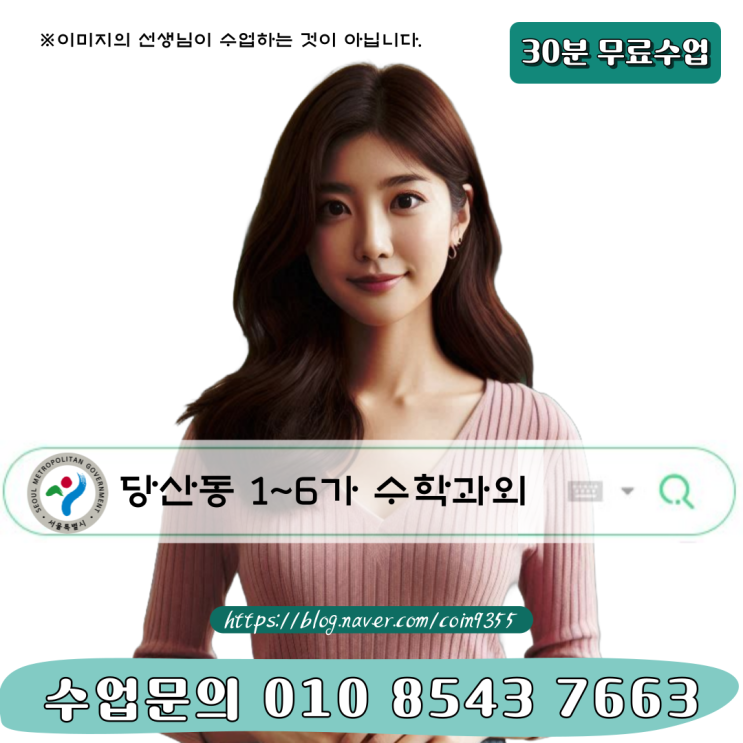  서울 당산동 1~6가 고입대비 수학과외