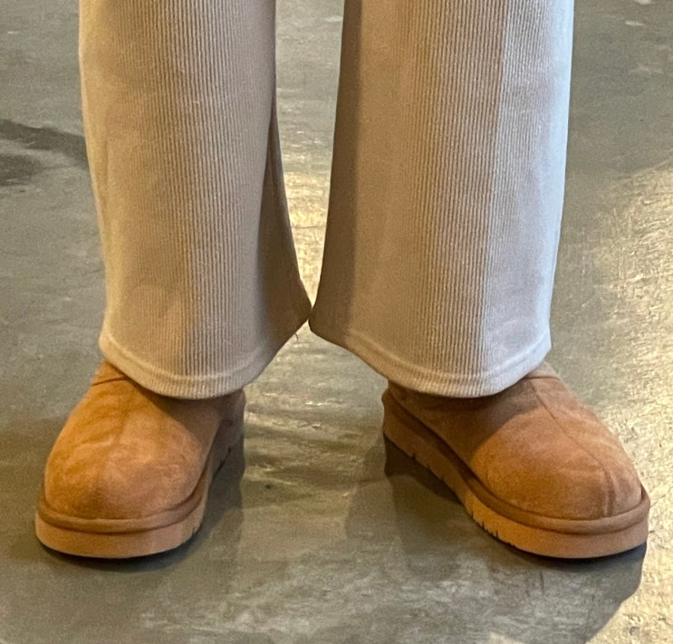  겨울 어그 폴더라벨 시어링 클로그 FLFDDF4W03 내돈내산 솔직후기