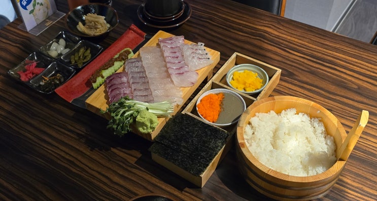  매봉역 술집 이자카야 '센도수산' 숙성회 쌈싸먹어봤니(Hidden jem in seoul)