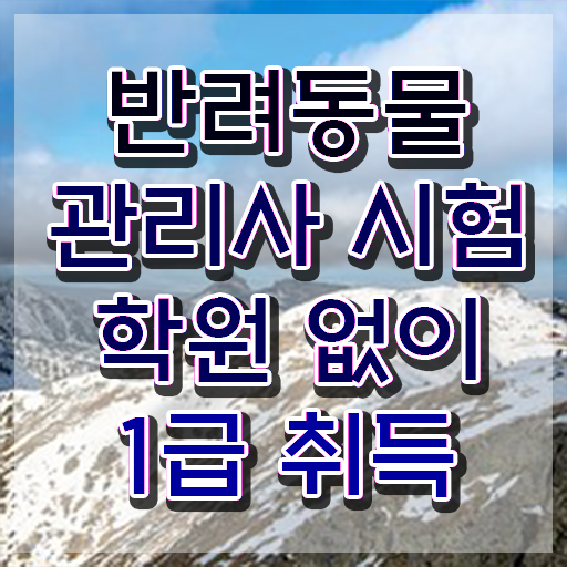 반려동물 생활관리사 , 반려동물관리사 자격증 쉽고 빠르게 준비한 과정 및 온라인 무료강의
