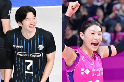 V리그 <b>현대캐피탈</b> <b>허수봉</b> 흥국생명 김연경 2라운드도 MVP 수상... 