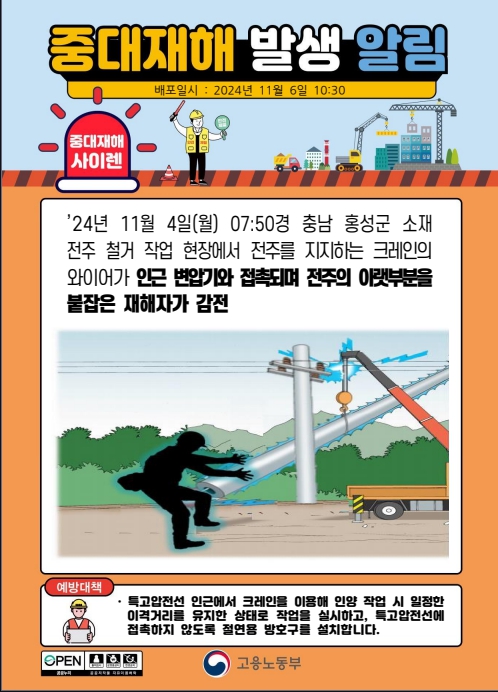 24년 11월 중대재해 발생 현황