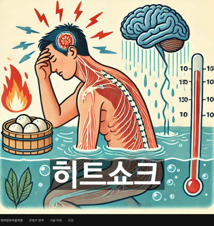  [경제/시사] 온천하다 쇼크가? '히트쇼크(열쇼크)'란 무엇? 뜻과 발생원인, 증상 및 평소 예방방법 등