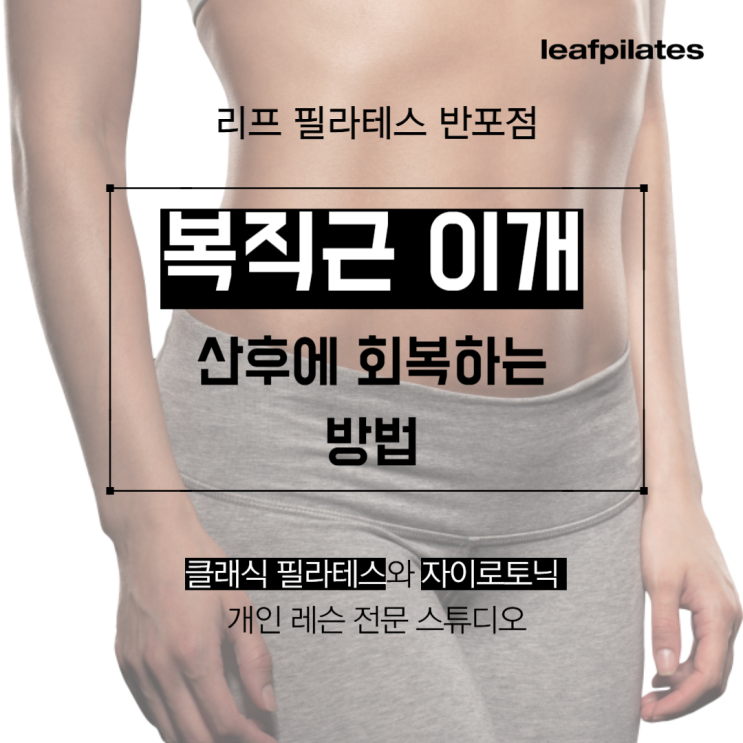  [반포 필라테스] 산후 복직근 이개 회복하는 방법/ 반포 필라테스 리프