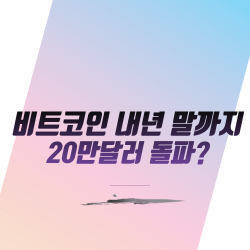  비트코인 내년 말까지 20만달러 돌파?