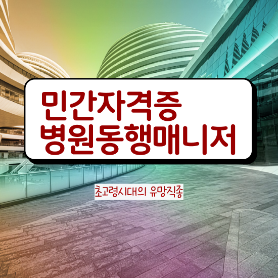  취업 자격증 추천 , 병원동행매니저 고졸도 초단기 끝낼수 있었던 전략