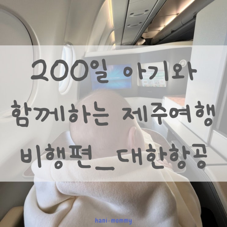 200일 아기와 함께 떠나는 제주여행_비행기 탑승 대한항공 200일 아기와 함께 떠나는 제주여행_비행기 탑승 대한항공