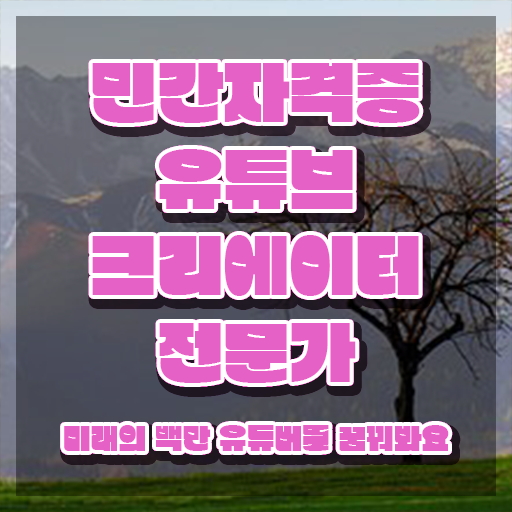  유튜브크리에이터전문가 독학 , 유튜브크리에이터전문가 자격증 1급,2급 동시에 합격한 후기 및 전망