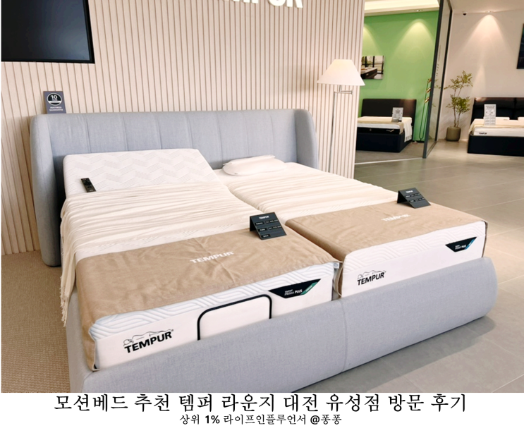 모션베드 추천 수입 매트리스 브랜드 템퍼 라운지 대전 유성점 방문 후기