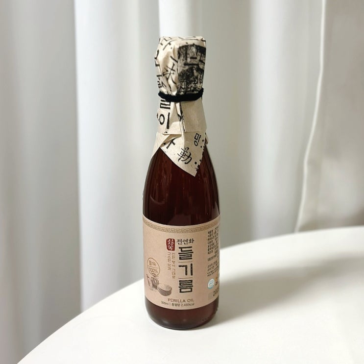  들기름 떨어져서 쿠팡 검색하다 구매하게 된 들깨 100% 시장 쏙 전연화 들기름 300ml 구매 리뷰.