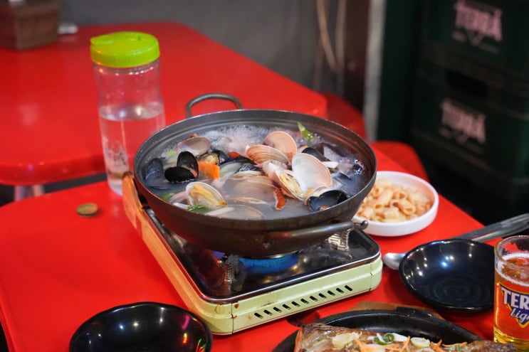  강남역 술집 추천 강남일미포차! 모둠조개탕, 제육두루치기 등 안주 맛있는 곳