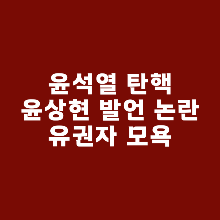  국민의힘 윤상현 발언 논란 배승희 유튜브