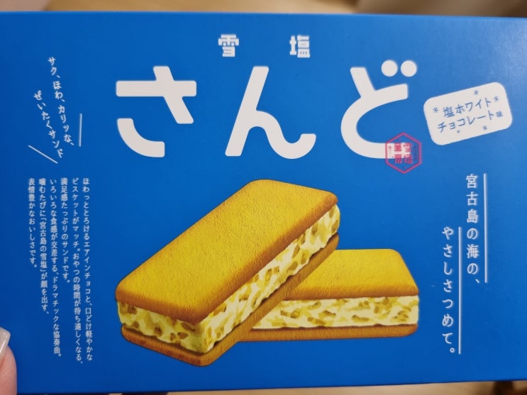 유키시오 산도 오키나와 소금샌드 맛 리뷰 雪塩さんど