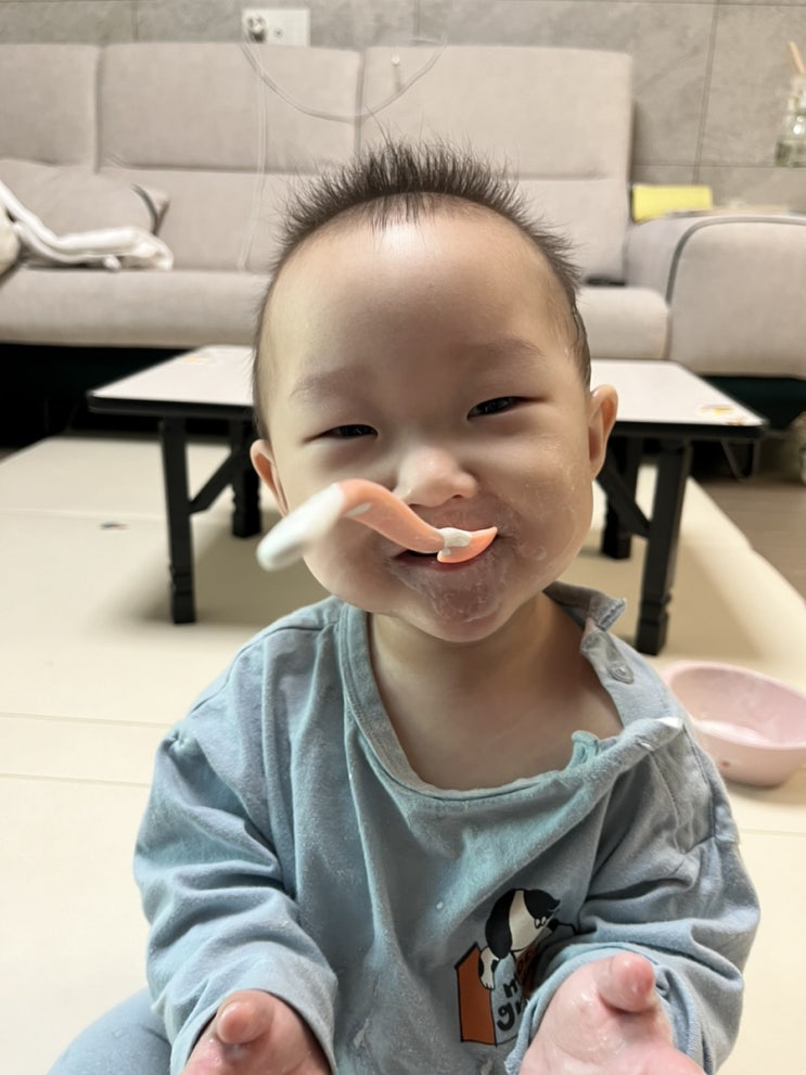  12개월 아기 요거트 간식 추천 핑크퐁 유기농 아기요거트 딸기 바나나 후기