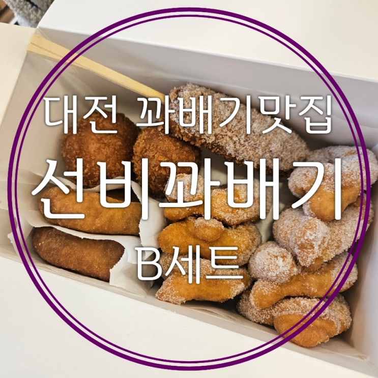  대전 꽈배기 맛집 대흥동 선비꽈배기 맛있는 거 다 들어있는 B세트