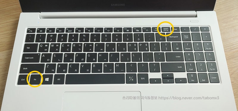 삼성노트북 프린트스크린 화면 캡쳐
