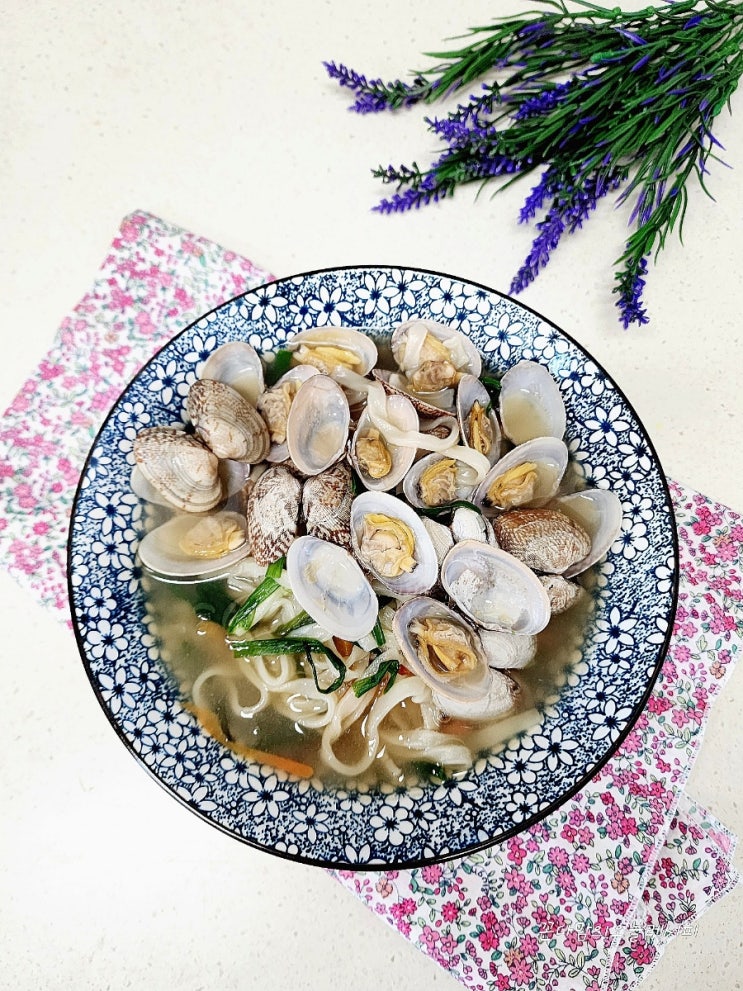  바지락 칼국수 끓이는 법 조개 칼국수 바지락 해감 삶는 법