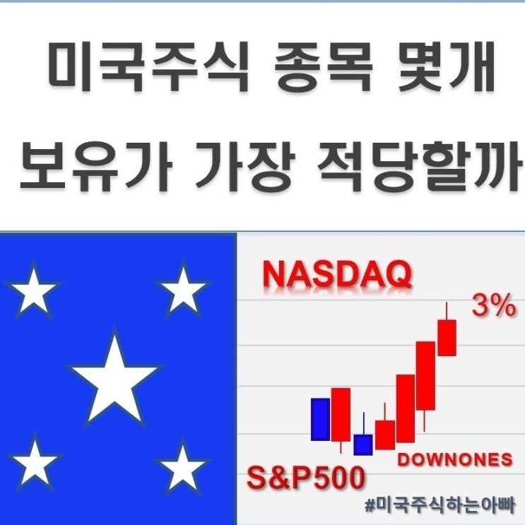  미국주식 종목 몇개 보유가 가장 적당할까?