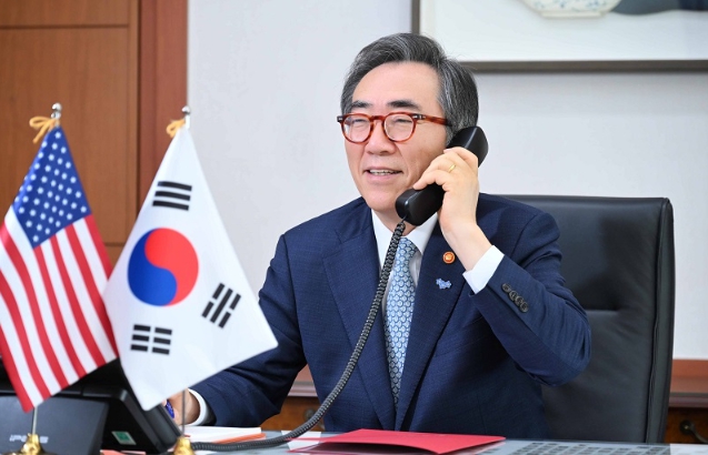 <b>한미 외교장관 통화</b>, 국내 상황 및 <b>한미</b> 관계 등 의견 교환