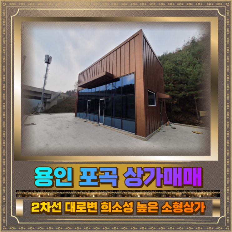  용인 포곡 상가매매 토지123평 건물24평 6.9억