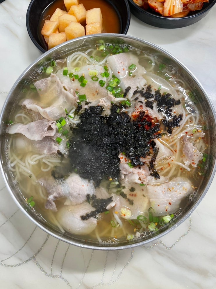  제주 도민 맛집 멸치국수 고기국수가 맛있는 파도식당