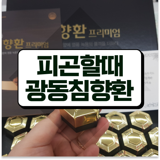  침향환 성분 명품 침향원 프리미엄 살펴보기