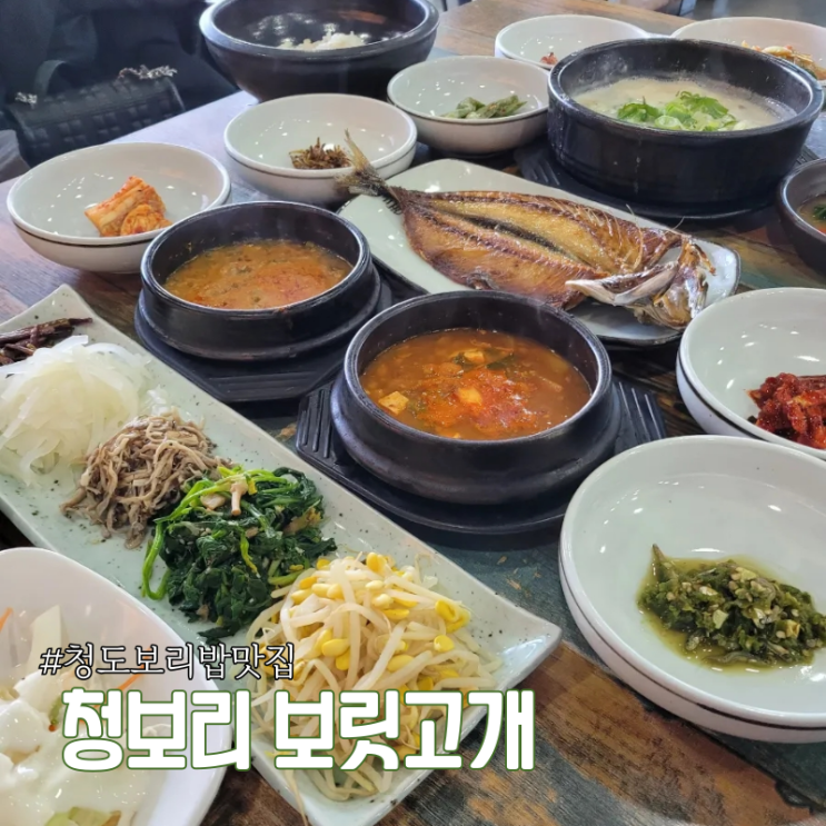 청도 보리밥 맛집 이서면 청보리 보릿고개