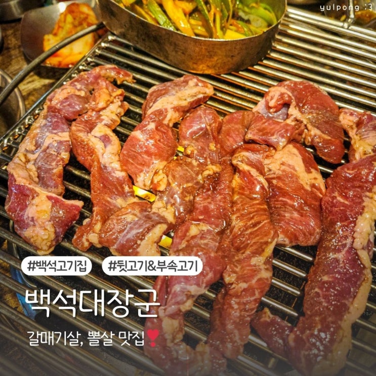  백석고기집 백석대장군 갈매기살부터 뽈살 먹은 찐후기