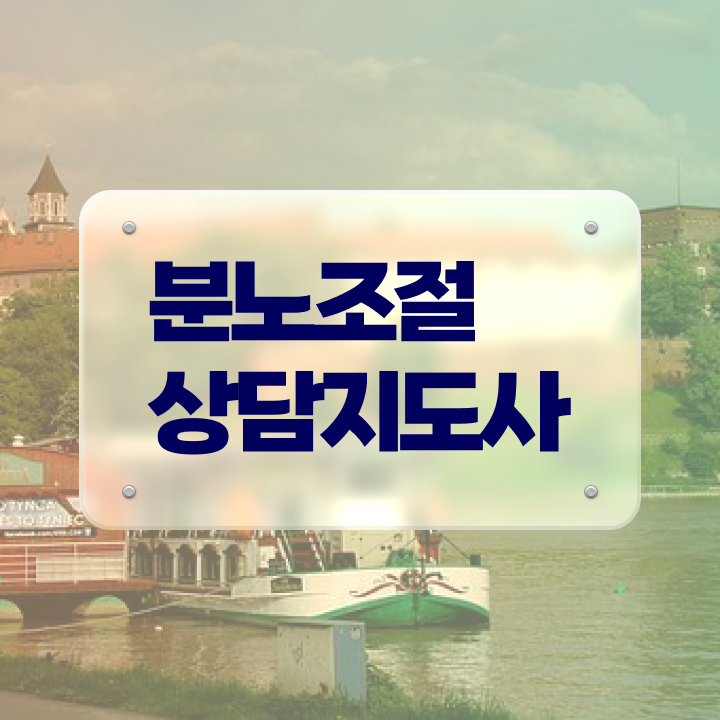  40대후반자격증 , 분노조절상담지도사 일하면서 끝내는 방법