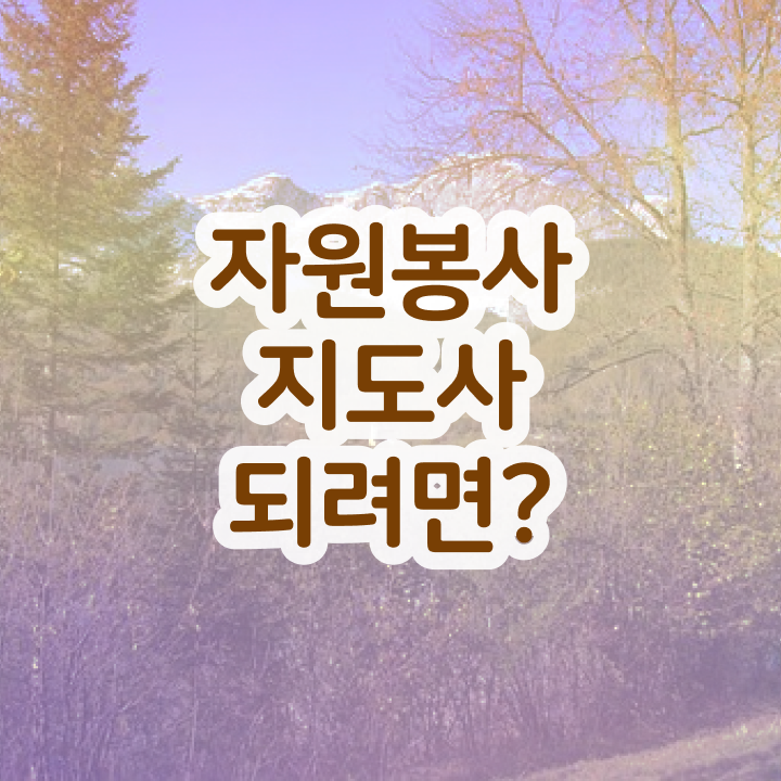  , 자원봉사지도사 자격증 취득한 과정 최신정보 공유