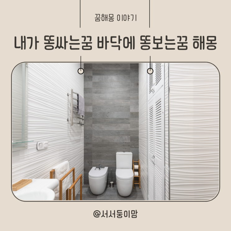  내가 똥싸는꿈 해몽 바닥에 똥보는꿈 변기에 팬티에 똥사는꿈