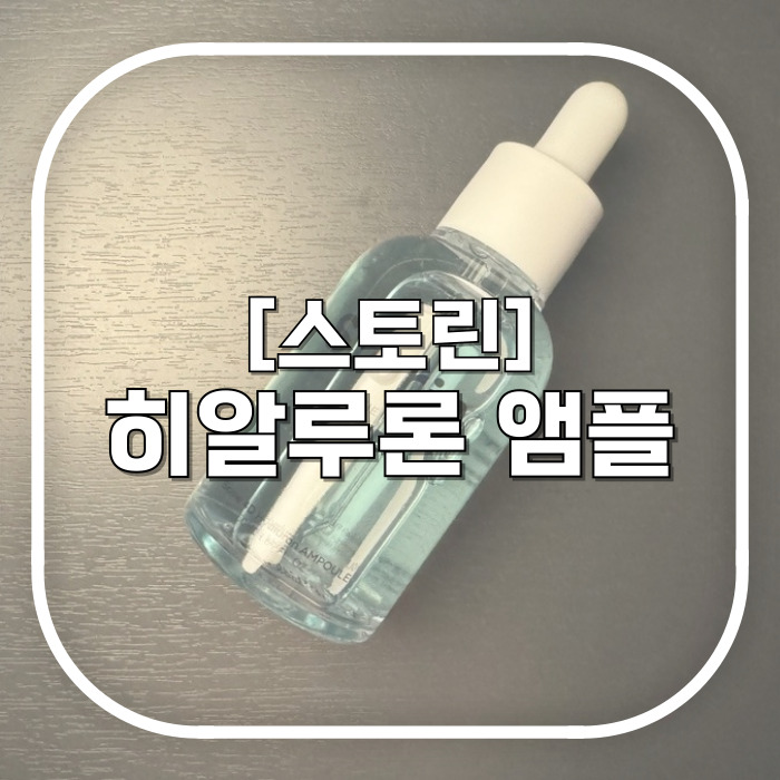  스토린 더 블루 바이옴 4D히알루론 앰플 / 쩍쩍 갈라지는 겨울철 속건조 잡아주는 보습 수분 앰플 추천