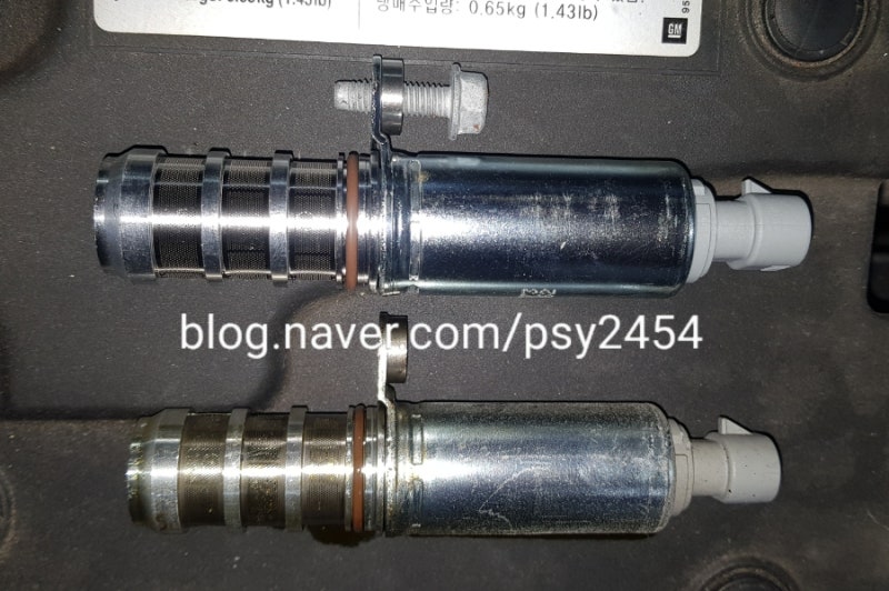 쉐보레 올란도 2.0 LPG 계기판 엔진 경고등 점등으로 인테이크 캠샤프트 포지션 액추에이터 교....
