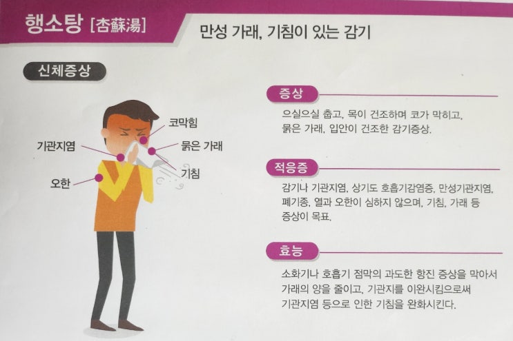  기침 감기 백일해 한방 치료(하남 감일 조민경 경희한의원)