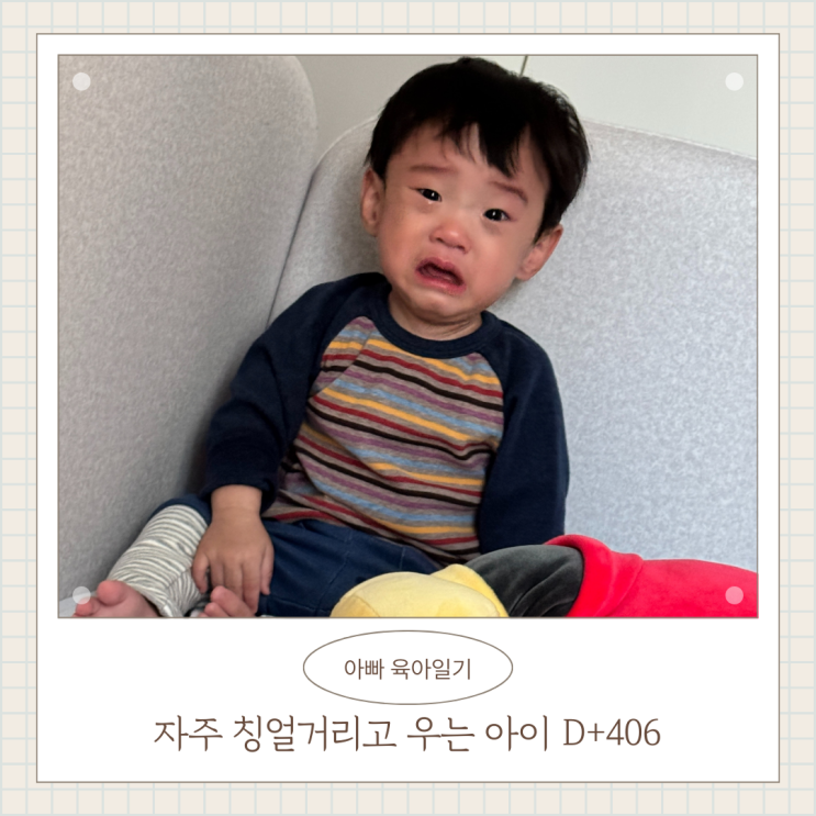 자주 칭얼거리고 우는 아이 D+406 자주 칭얼거리고 우는 아이 D+406