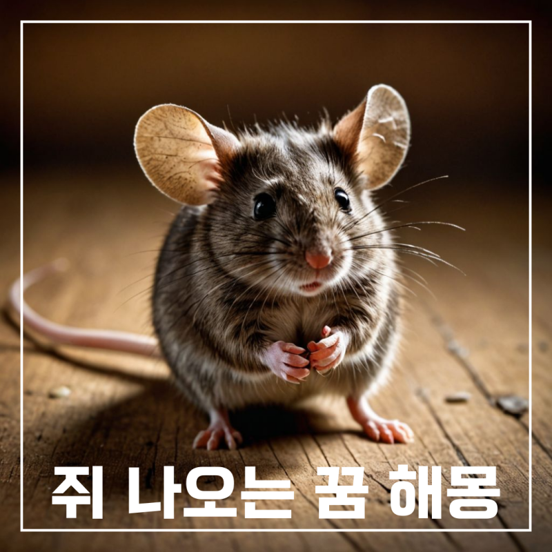 쥐 나오는 꿈 큰쥐 새끼 쥐 꿈 해몽