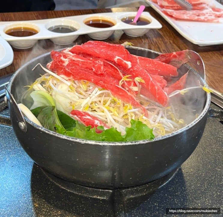  잠실 방이동 맛집 퀸즈가든 샤브샤브 삼겹살무한