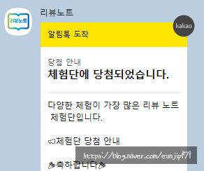  첫 체험단 당첨, 드디어 나에게도 기회가