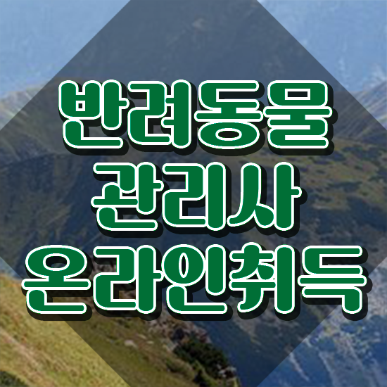  , 반려동물관리사 자격증 단기간에 합격한 팁 여기만 보세요