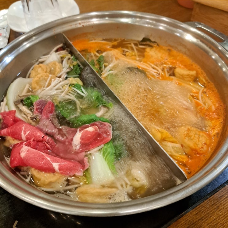  풍동 애니골 맛집) 맛, 가성비 다 잡은 '샤브홀리 일산본점' (샐러드바 O)