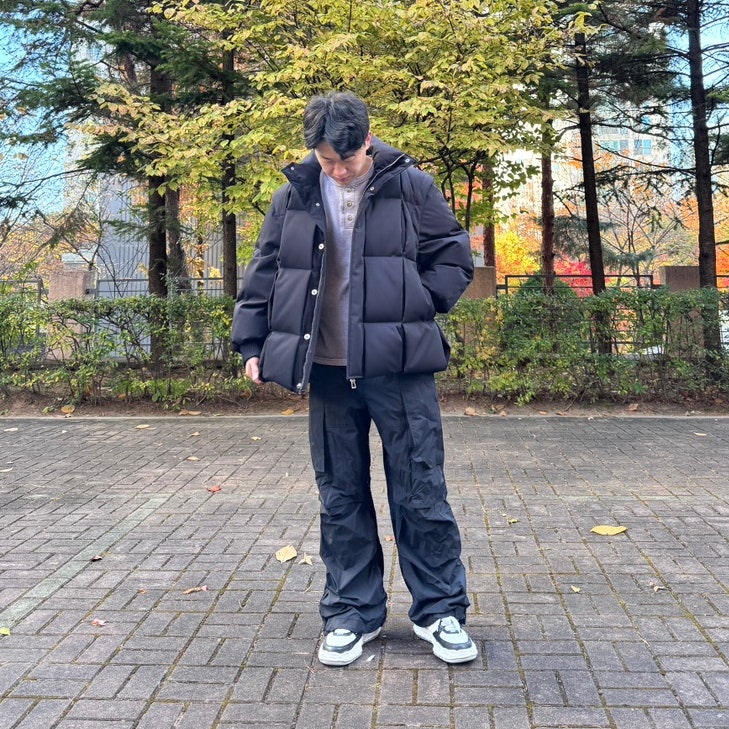 송지오옴므 패딩 구스 다운 송지오 딥폴드 패딩 점퍼 조끼로 활용 가능