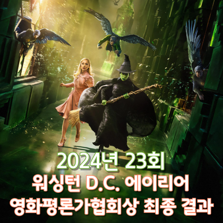  2024년 23회 워싱턴 D.C. 에이리어 영화평론가협회상 최종 결과