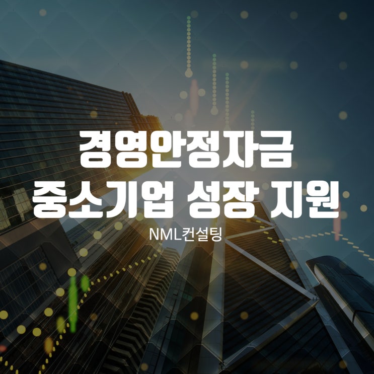  경영안정자금 소상공인과 중소기업의 성장 지원