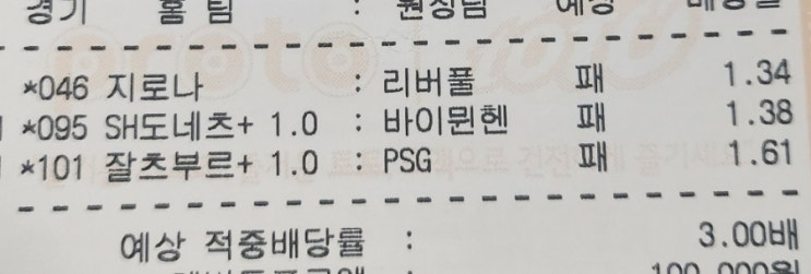 프로토 12/10일 챔스 첫날 올킬 할뻔 했으나... 프로토 12/10일 챔스 첫날 올킬 할뻔 했으나...