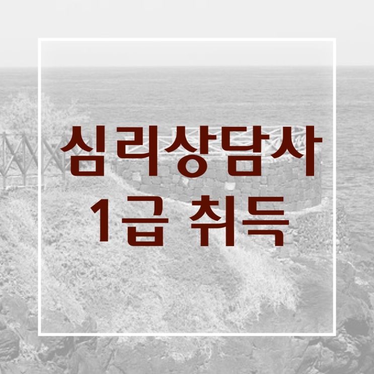  , 심리상담사 자격증 준비한 과정 요약해봤어요
