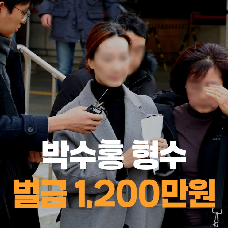 <b>박수홍</b> 허위사실 유포 사건 <b>형수</b> '<b>벌금</b> 1,200만원' 선고