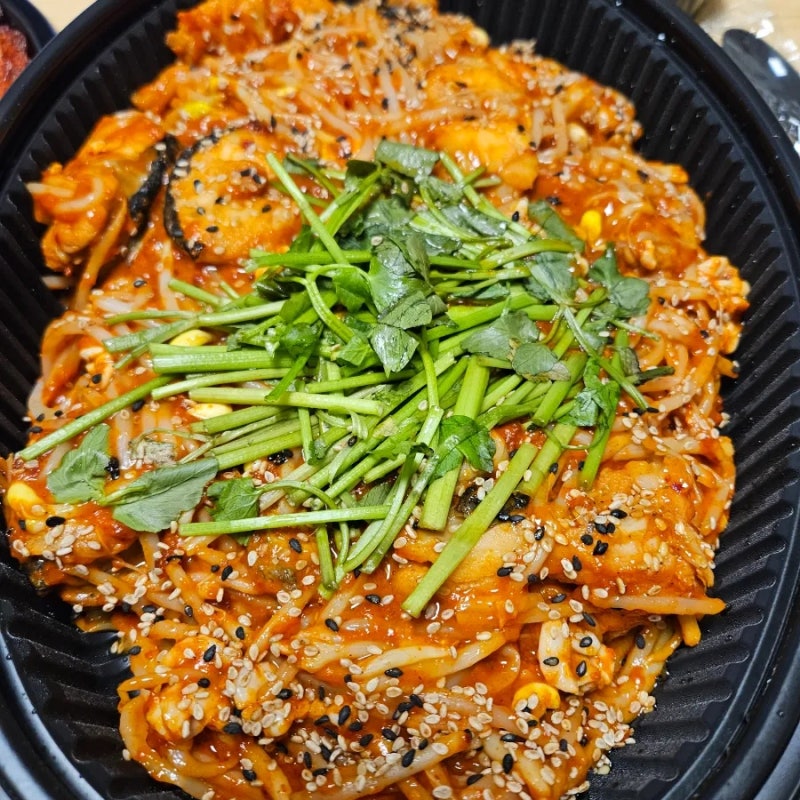 포항 아구찜 포장배달 물텀벙아구찜 오천문덕점
